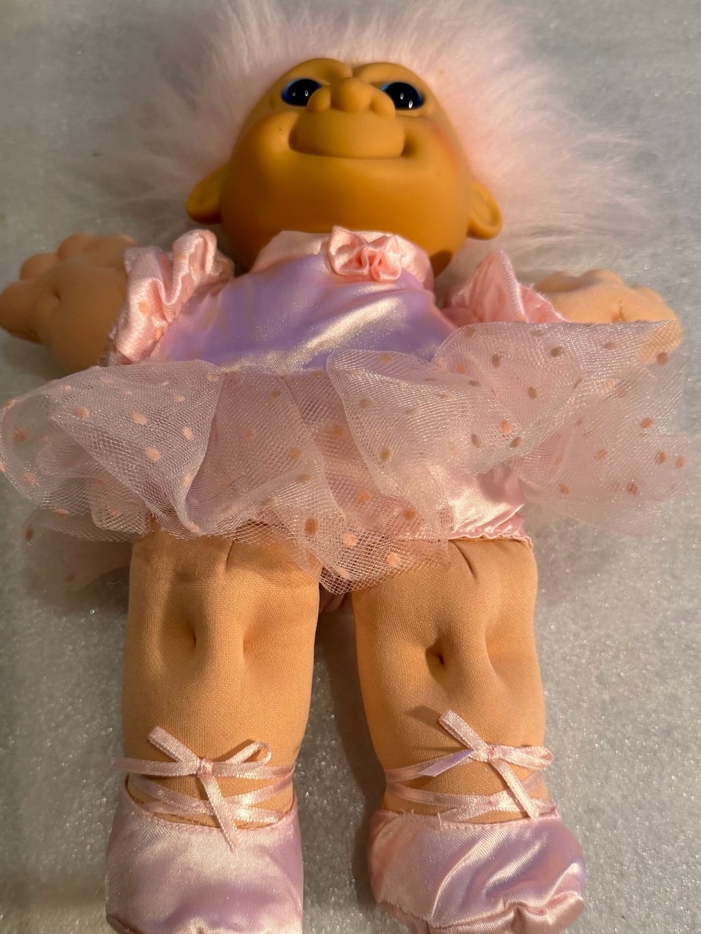Plush Troll Doll in Pink Ballerina Outfit